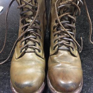 Freebird Manchester Boots, Distressed Tan, Size 8 - Need TLC